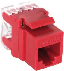 D-Link Cat6 UTP 180 Punch Down Keystone Jack - Red Colour (NKJ-C6Red1B21)