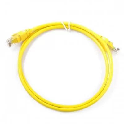 D-Link Cat6 UTP 24 AWG PVC Round Patch Cord - 0.5m - Yellow Colour