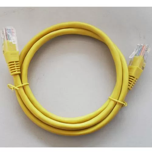 D-Link Cat6 UTP 24 AWG PVC Round Patch Cord - 1M Colour Yellow