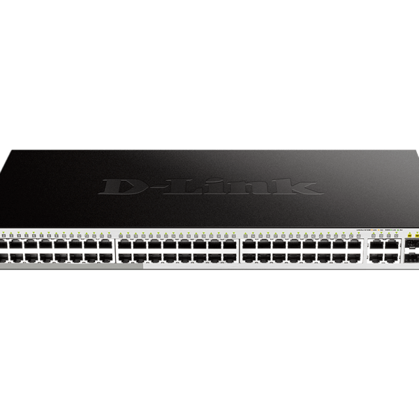  D-Link DGS-1210-52P 52-Port Gigabit Smart PoE Switch with 4 SFP Ports