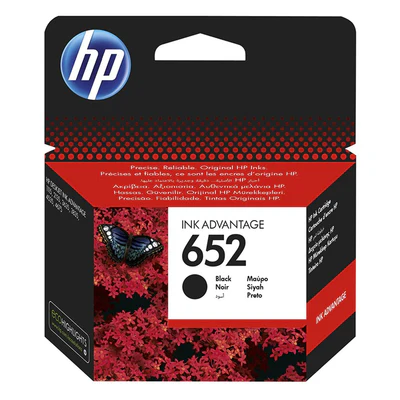 HP 652 Black Original Ink HP 652 Black Original Ink Advantage Cartridge(F6V25AE)Cartridge(F6V25AE)