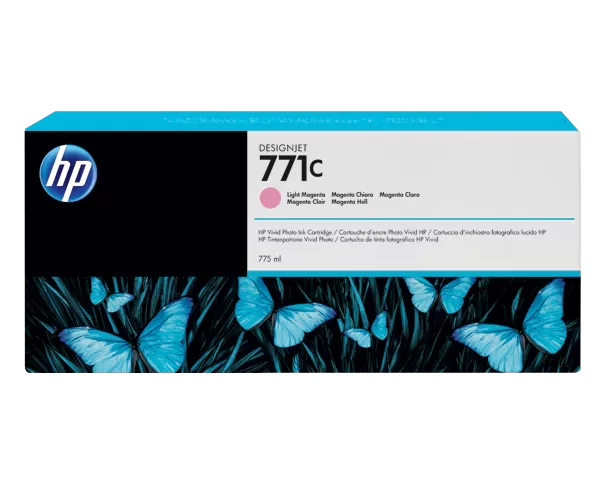 HP 771C 775-ml Light Magenta DesignJet Ink Cartridge (B6Y11A)