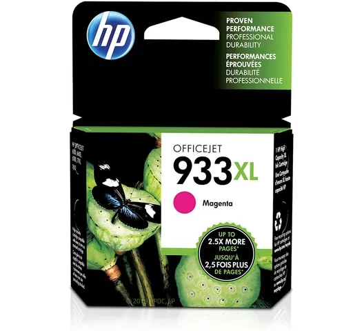 HP 933XL High Yield Magenta Original Ink Cartridge, CN055AN