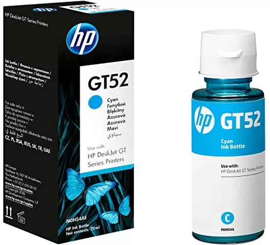 HP GT52 Cyan Original Ink Bottle (M0H54AE)