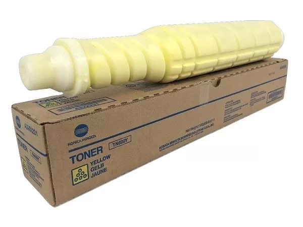 Konica TN620Y Minolta Yellow Toner Cartridge-A3VX231