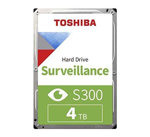 Toshiba S300 4TB Surveillance 3.5" Internal Hard Drive -CCTV Hard Disk