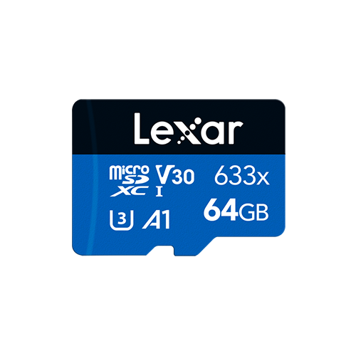 Lexar 64GB High-Performance 633x microSDHC™/microSDXC™ UHS-I Card (LJDF35-64GBEU)