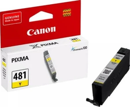 Canon CLI-481 5.6ml Original Yellow Ink Cartridge (2100C001AA)