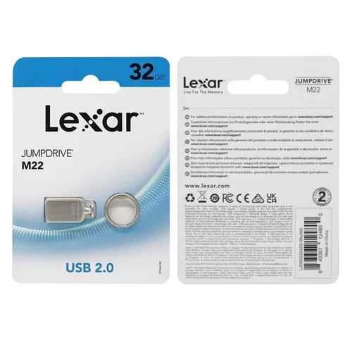 Lexar 32GB JumpDrive® M22 USB 2.0 Flash Drive Light Gold