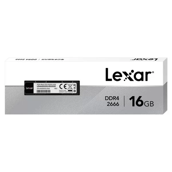 Lexar Laptop DDR4 16GB 260 PIN So-DIMM 2666Mbps, CL19, 1.2V