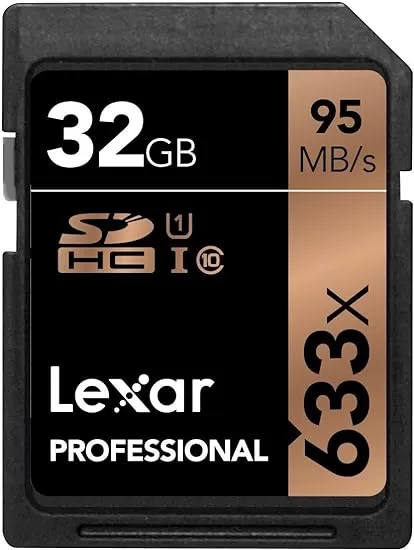 Lexar Professional SDHC Memory Card 633x 32GB Class 10 UHS-I