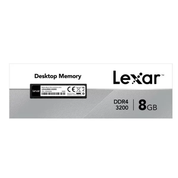 Lexar Desktop DDR4 8GB 288 PIN U-DIMM 3200Mbps, CL19, 1.2V