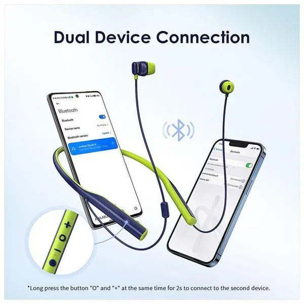 Oraimo Necklace 4 Dual EQ Multiple Connection 50-hr playtime Quick Charge Neckband Earphone