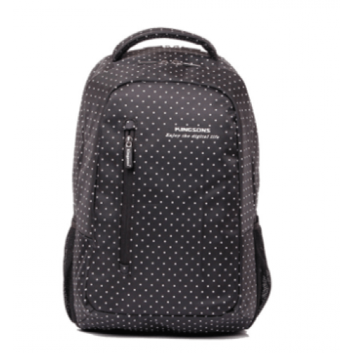 Kingsons Match White Hot Dot Laptop 14.5" Black Backpack, KS3010W-W