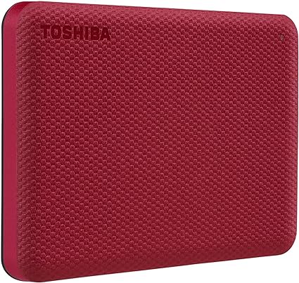 Toshiba Canvio Advance 2TB 2.5" External Hard Drive USB 3.2 Red