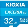 Kioxia Exceria G2 32GB MicroSDHC, UHS-I, Up To 100MB/s Read 50MB/s Write C10 A1 V30 U3Kioxia Exceria G2 32GB MicroSDHC, UHS-I, Up To 100MB/s Read 50MB/s Write C10 A1 V30 U3