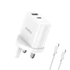 Oraimo PowerGaN 45 45W Fast Charging Charger Kit with Type-C to Type-C Cable -(OCW-U102D-CC55)