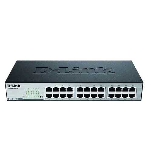 D-Link DES-1024D 24-Port 10/100 Unmanaged Desktop or Rackmount Switch