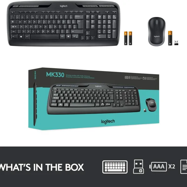 Logitech MK330 Wireless Combo Keyboard and Mouse