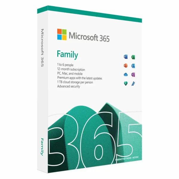 Microsoft Office 365 Family 6 Users 1 Year Subscription (6GQ-00087)