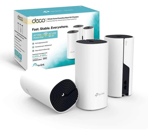 TP-Link TL-DECO P9 Deco P9 AC1200 + AV1000 (3 Pack) Whole Home Hybrid Mesh WiFi System