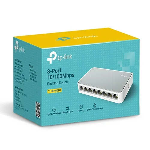 TPLINK TL-SF1008D Desktop Switch 8-Port 10/100Mbps