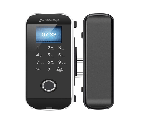 SECUREYE Biometric Glass Door Lock – S-FGD200