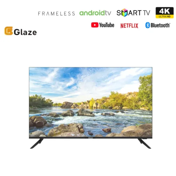 Glaze UHD 4K 50" Inch SMART Android TV,FRAMELESS