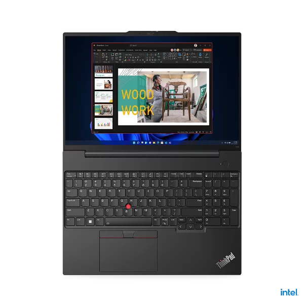 Lenovo Thinkpad E16 Gen 1 Laptop – Core i7-1355U, 8GB RAM, 512GB SSD, DOS, 16-inch WUXGA, Graphite Black, Fingerprint, Bag [21JN0019UE]