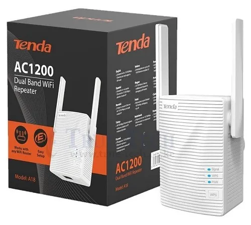 Tenda A18 Range Extender AC1200 Dual Band Wi-Fi