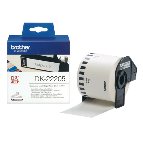 Brother DK22205 62mm Original Continuous Paper Tape
