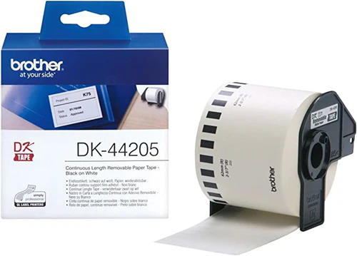 Brother DK-44205 Original Black on white Label Tape