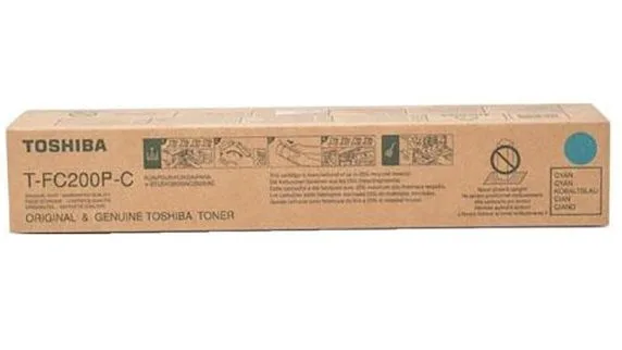 TOSHIBA T-FC200P-C Cyan Original Toner Cartridge