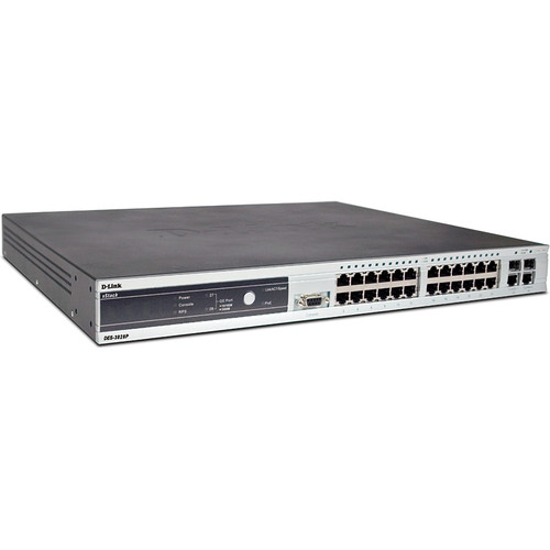 D-Link  DES-3828P Multilayer Managed Fast Ethernet Switch with PoE