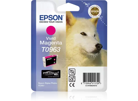 Epson T0963 Original Vivid Magenta Ink Cartridge - Husky