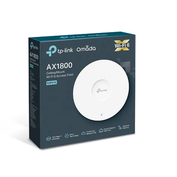 TP-LINK EAP610 AX1800 Ceiling Mount WiFi 6 Access Point ( TL-EAP610)