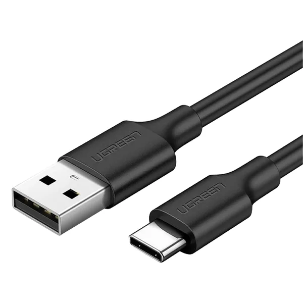 Ugreen 2m USB-A 2.0 to USB-C Cable Nickel Plating (Black) – UG-60118