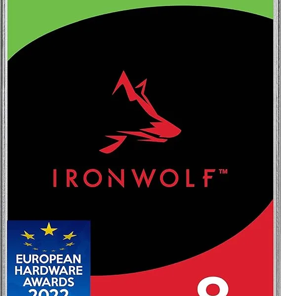 Seagate IronWolf NAS 8TB Hard Drive (ST8000VN004) - 3.5 Inch SATA 6Gb/s 7200 RPM 256MB Cache for RAID Network Attached Storage