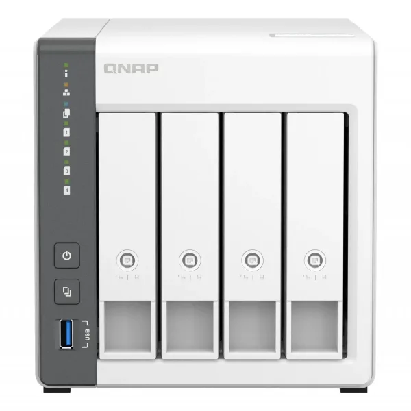 QNAP TS-433-4G 4 Bay NAS with Quad-core Processor, 4 GB DDR4 RAM and 2.5GbE Network