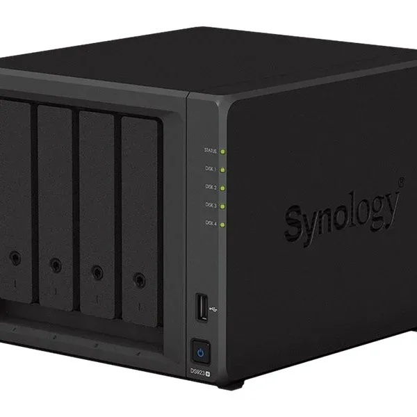Synology DiskStation DS923+ NAS Server - Bundle 4 Bay High-Performance Desktop Network Storage Device